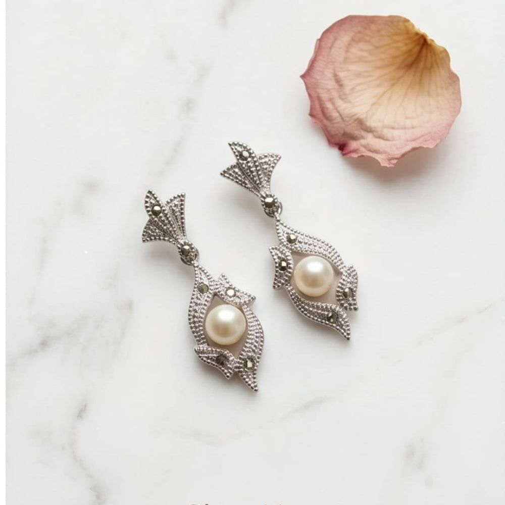 The Pearl Within Drop Earrings