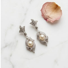 The Pearl Within Drop Earrings