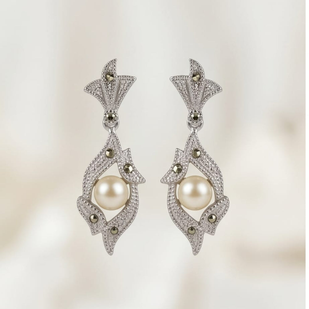The Pearl Within Drop Earrings
