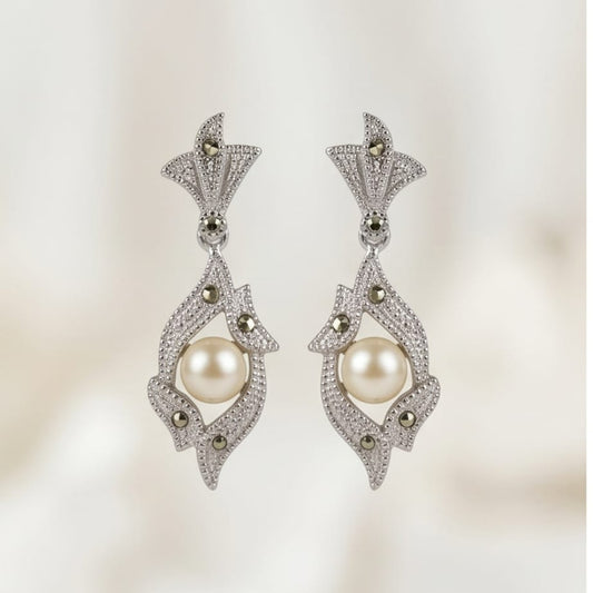 The Pearl Within Drop Earrings