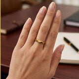 Faceted Gold Band