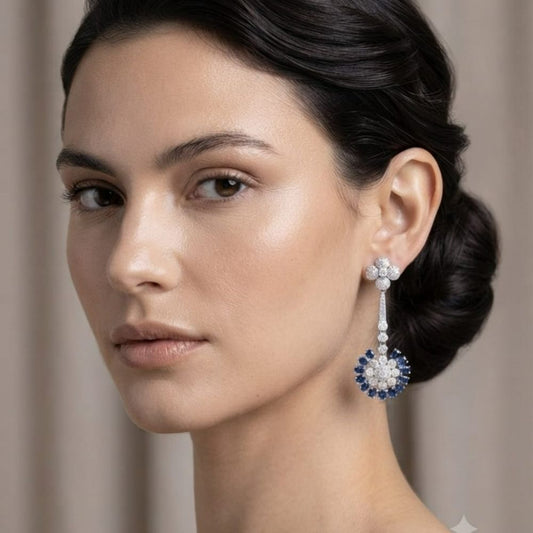 Dual-Tone Pave earrings