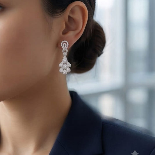 Tear-Drop Chandelier Earrings