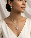 Luna Wave Pendant & Earrings